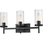 Golden Lighting Winslett 3-Light Vanity in Matte Black