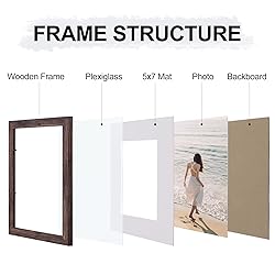 Vittanly 8x10 Picture Frames for Wall Set of