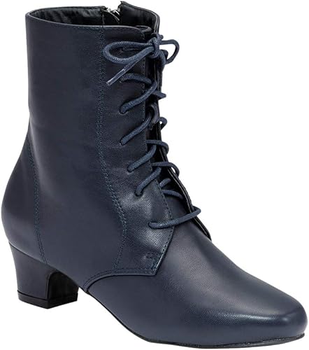 women's lace up ankle boots low heel