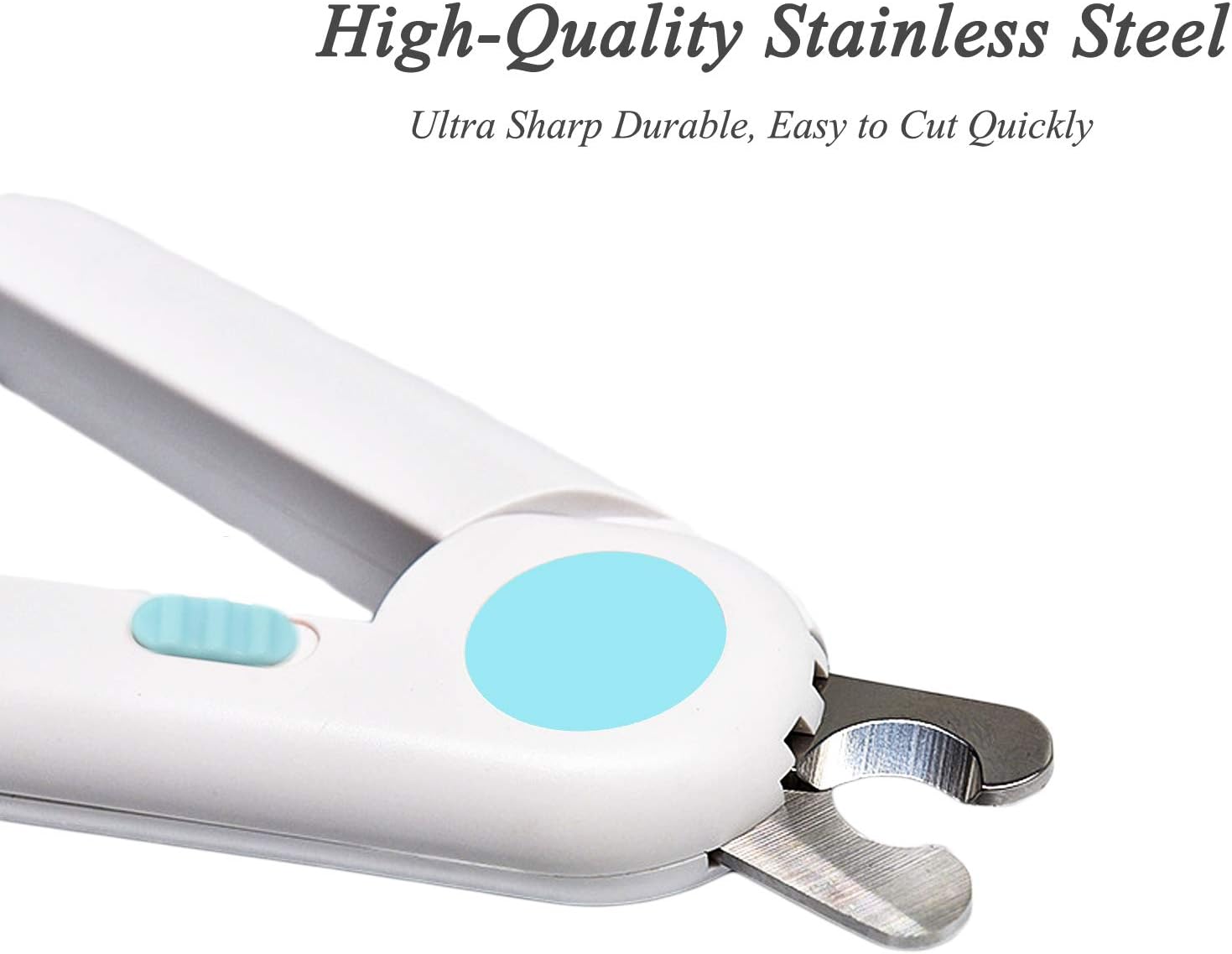 HABOM Dog & Cat Pets Nail Clippers and Trimmers - with Transparent Cover to Avoid Nail Flying, Free Nail File, Razor Sharp Blade - Professional Grooming Tool for Large and Small Animals