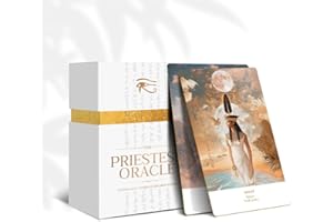 Earth Moon Magick Priestess Oracle Deck: Divine Light Codes of Ancient Egypt | 50 Oracle Cards with Guidebook for Spiritual Awakening, Rituals & Divine Feminine Wisdom