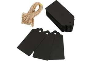 100PCS Kraft Paper Gift Tags with 100 Root Strings, Hang Tag Labels