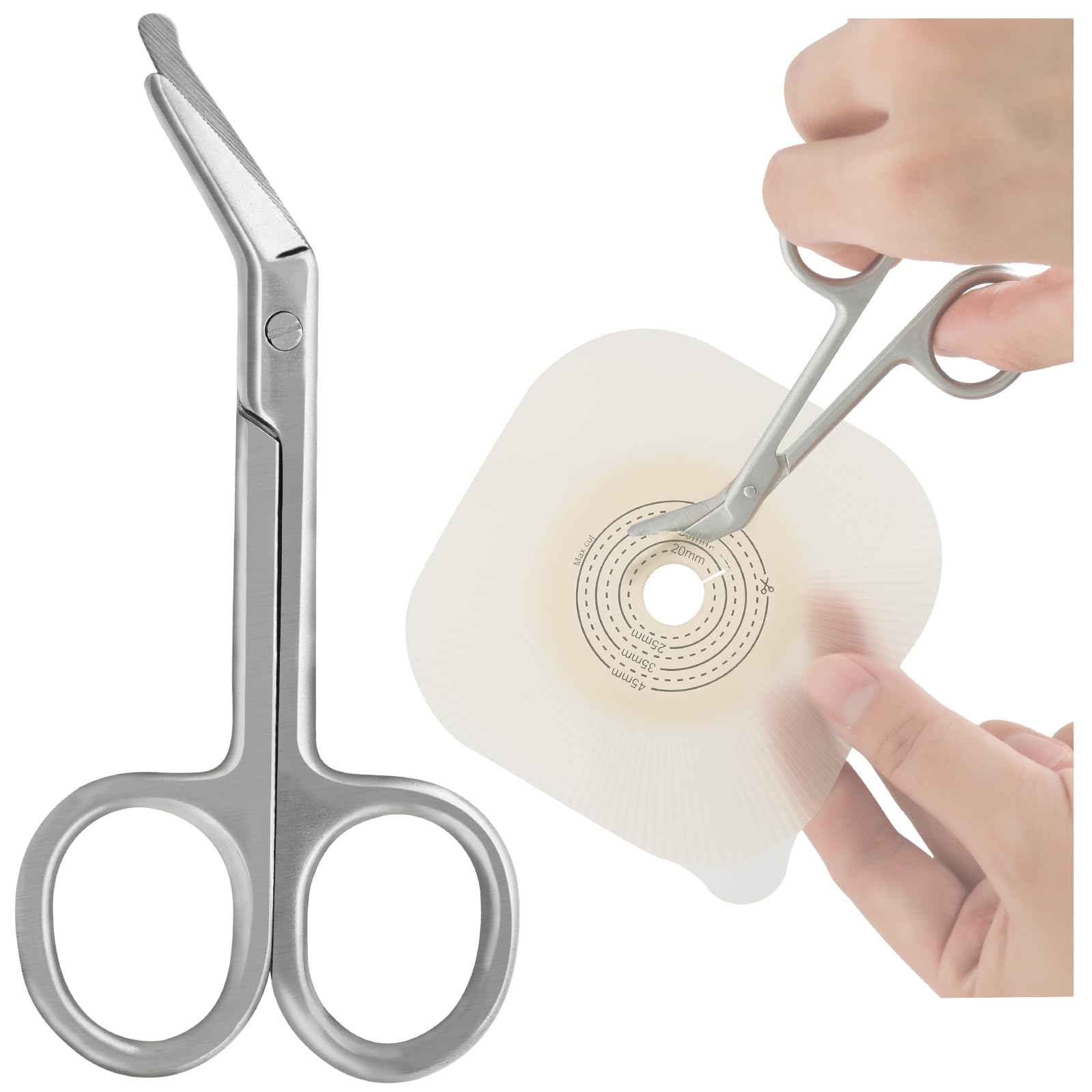 Mua Ostomy Scissors Curved Blunt Tips, Small Scissors for Colostomy Bag