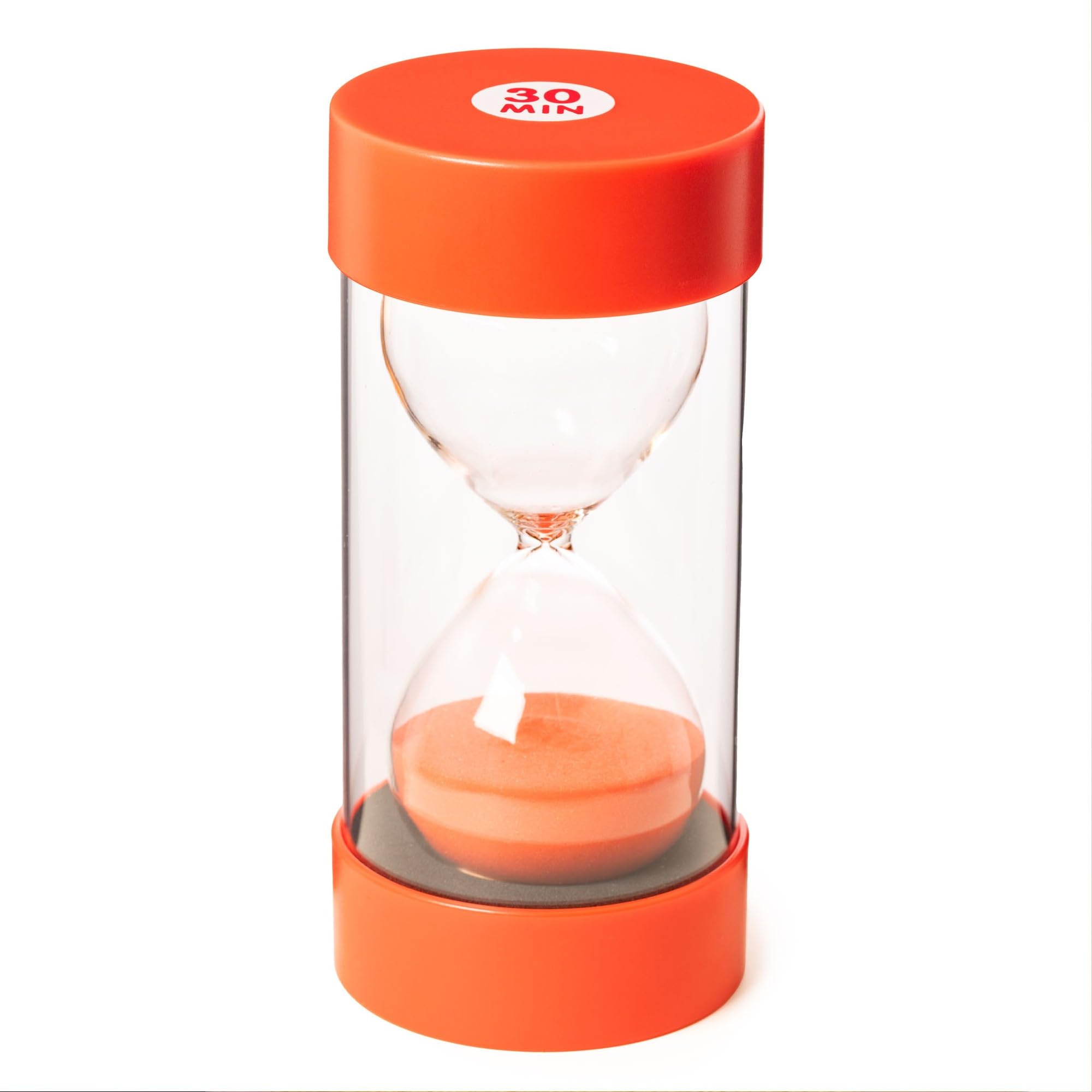 Jumbo Sand Timer for Kids - Colourful and Attractive - Easy-to-Operate Visual Learning Tool (30 Min - Red)