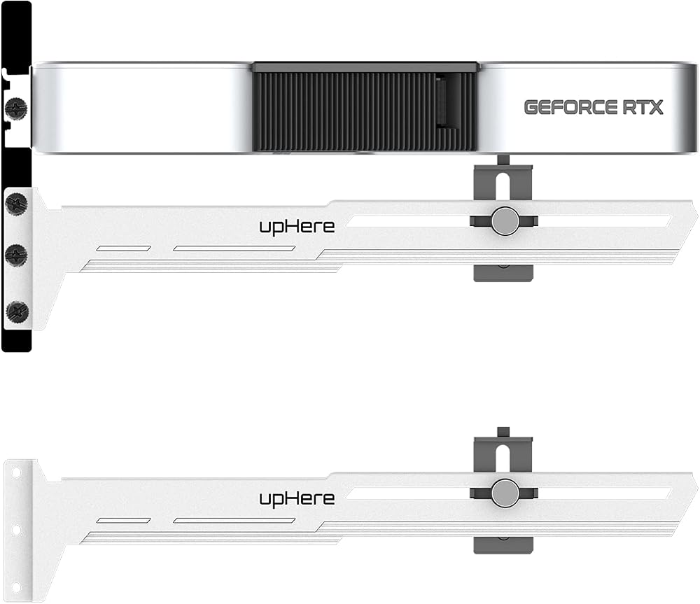 upHere White GPU Brace Support Video Card Sag Holder Bracket G276WT