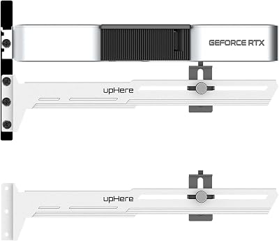 upHere White GPU Brace Support Video Card Sag Holder Bracket G276WT