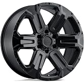 Black Rhino Hard Alloys WANAKA 17X8.5 6X5.5 5.22 12mm MATTE BLACK - 1785WKA126140M12