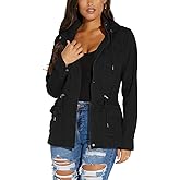 SheKiss Womens Camouflage Shacket Jacket Coats Fashion Fall Long Sleeve Zipper Canvas Camo Jackets with Pockets