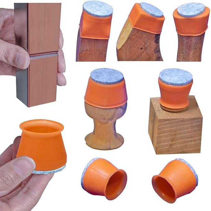 Fundas de fieltro para patas de silla, almohadillas protectoras de