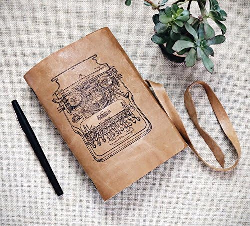 Refillable Fauxdori Midori Style Hammond Typewriter...Personalized Stamped Travel Journal Sketchbook Notebook