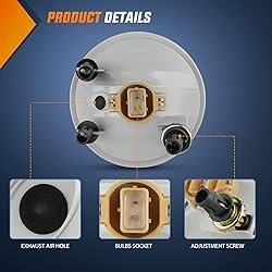 Nilight Fog Light Assembly Compatible with 2007