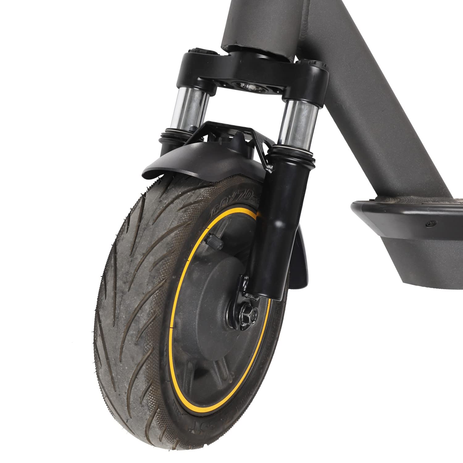 MIMIRACLE Electric Scooter Front Suspension Kit Spring Fork Compatible with Max G30 G30LP Segway Ninebot Electric Scooter Shock Absorption Parts Anti-Vibration Accessories with Foot Stand