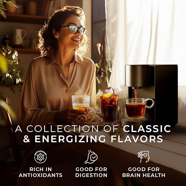 GYA TEA CO ALL DAY FOCUS TEA GIFT SET (16 CT) – ASSORTED TEA POD VARIETY PACK WITH EARL GREY, BLACK, GREEN & JASMINE GREEN 4 FLAVORS FOR REFRESH & ENERGY