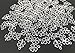 ALIMITOPIA 100pcs Four Leaf Clover Lucky Charms Pendents for DIY Crafting Bracelet Necklace Jewelry Making Accessories(Antique Silver)