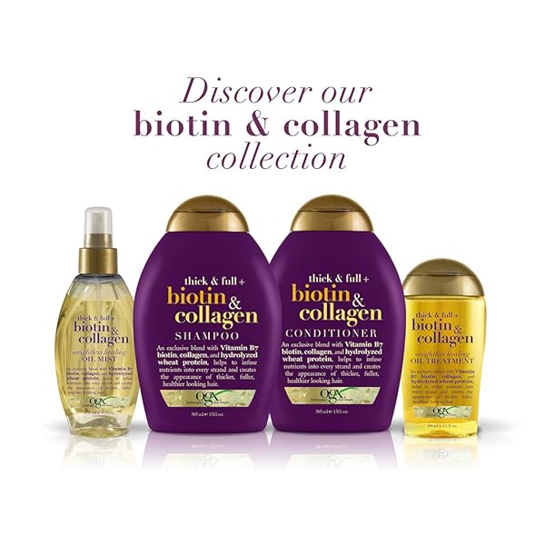 OGX THICK & FULL + BIOTIN & COLLAGEN SHAMPOO, 13 OUNCE