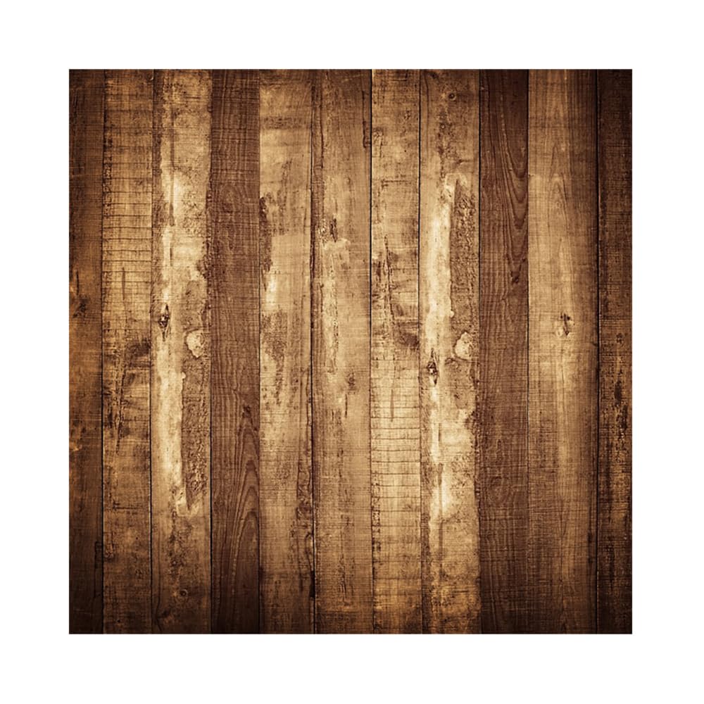 YongFoto 3x2m Vinyl Distressed Brown Wood Backdrop Vintage Stripe Wood Plank Backdrops for Photography Crafts Party Wall Picture Taking Photo Background Studio Props