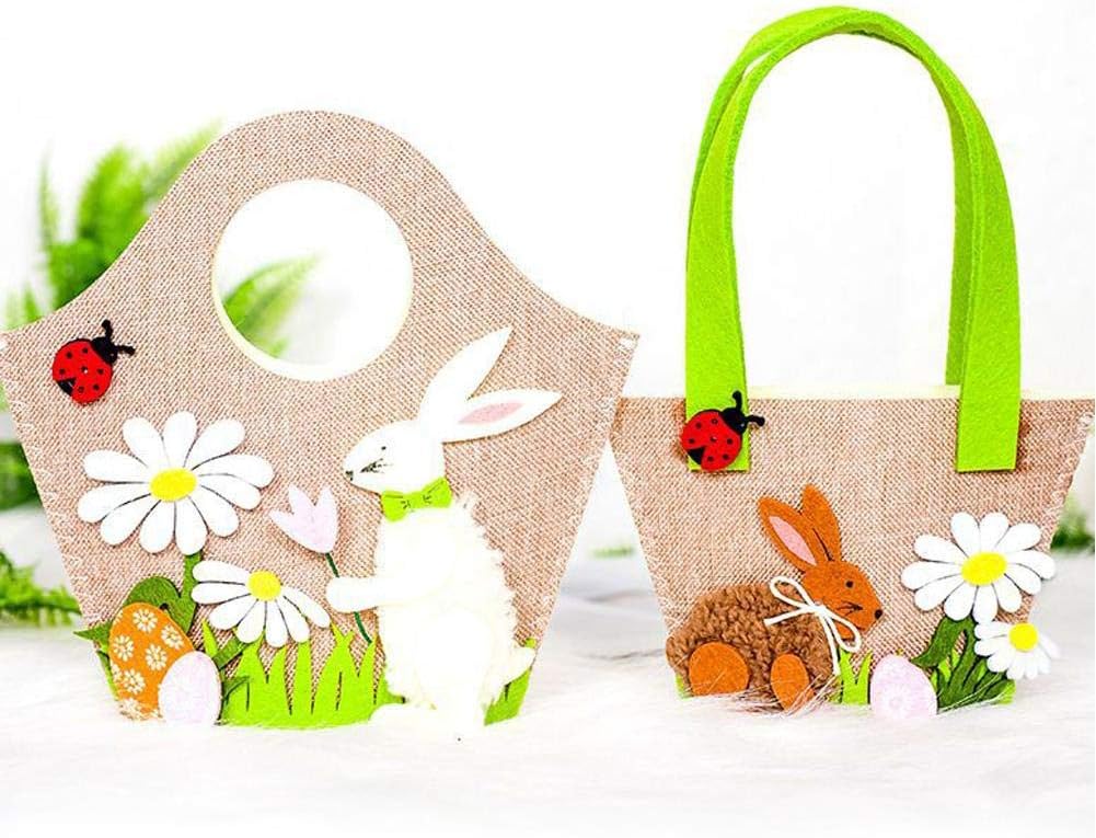 Easter Rabbit Bunny Shopping Tote Rabbit Handbags for Ladies Easter Decorations