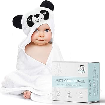 organic bamboo hooded baby towel