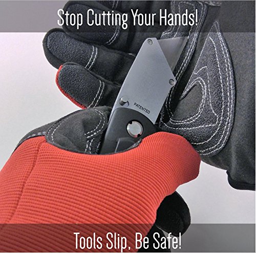 MECHANIC GLOVES For Working On Cars - Work Safety Gloves Protect Fingers And Hands - Large Size Fits Most Men, 1 Pair - Thumbnail 4