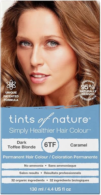 Tints of Nature 6TF Dark Toffee Blonde Permanent Hair Dye Ammonia-Free 130ml