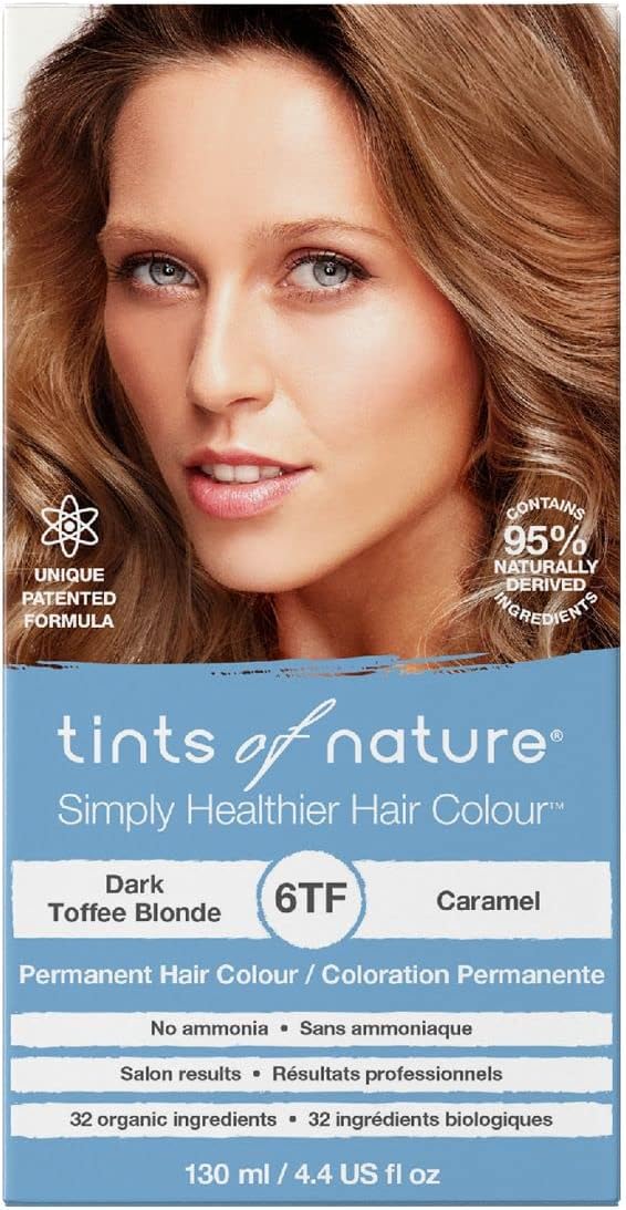 Tints of Nature 6TF Dark Toffee Blonde Permanent Hair Dye Ammonia-Free 130ml