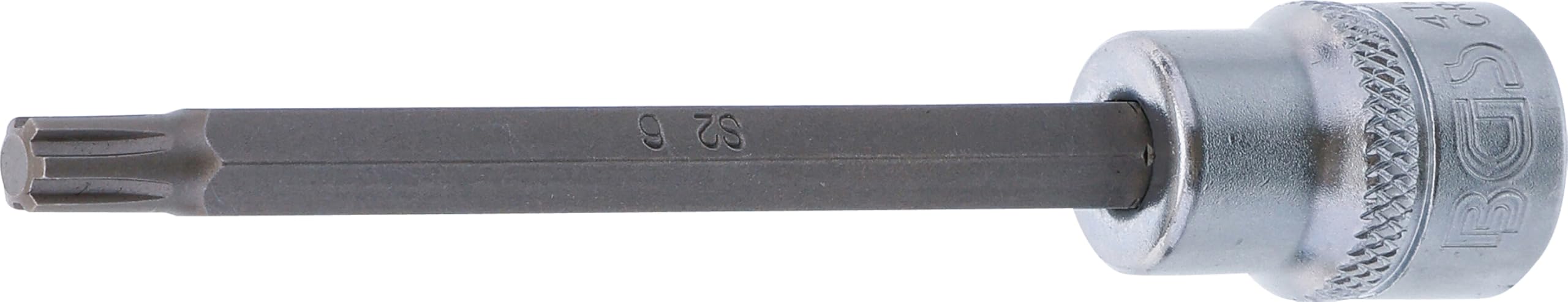 BGS 4141 | Bit Socket | length 100 mm | 10 mm (3/8") Drive | Spline (for RIBE) | M6