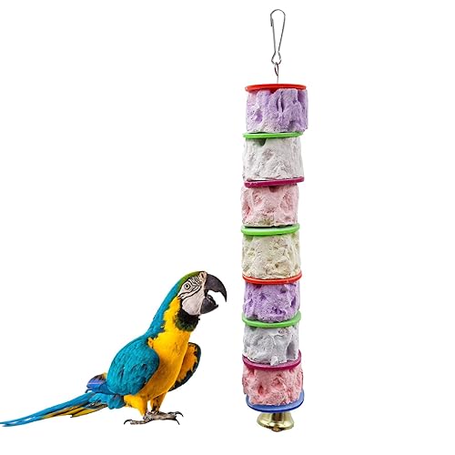 Large Bird Chewing Toy, Colorful Parrot Beak Grinding Calcium