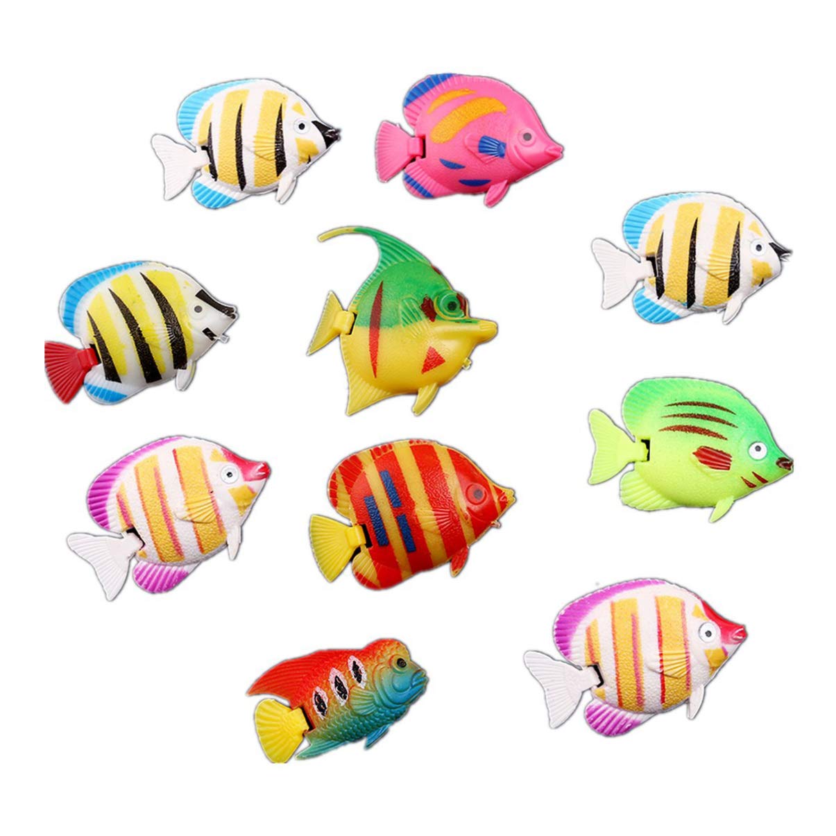 Photo 1 of NUOBESTY 10pcs Artificial Plastic Fishes Simulated Small Floating Fish for Aquarium Fish Tank Ornaments (Random Style)