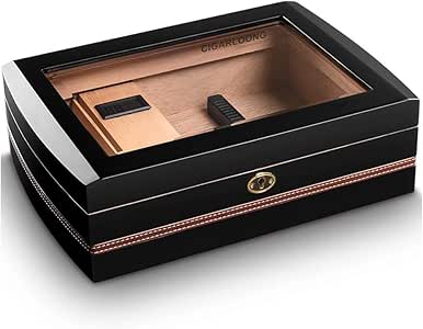 N/B Caja de cigarros, Humidor de cigarros, Caja humectante de Cedro de