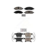 AmeriBRAKES Front Rear Ceramic Disc Brake Pads Kit