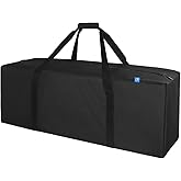 COOLBEBE 36-Inch Large Travel Duffle Bag, 100L Heavy Duty Luggage for Sports Equipment, Camping & Moving, Water Resistant, Black