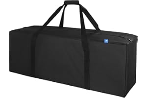 COOLBEBE 36-Inch Large Travel Duffle Bag, 100L Heavy Duty Luggage for Sports Equipment, Camping & Moving, Water Resistant, Black