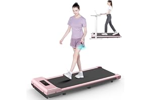 DSKEUZEEW Walking Pad Treadmill, 6.2MPH Portable Under Desk Treadmills for Home Office, 3 in 1, No Assembly Required, Remote Control, 300 Lb Capacity