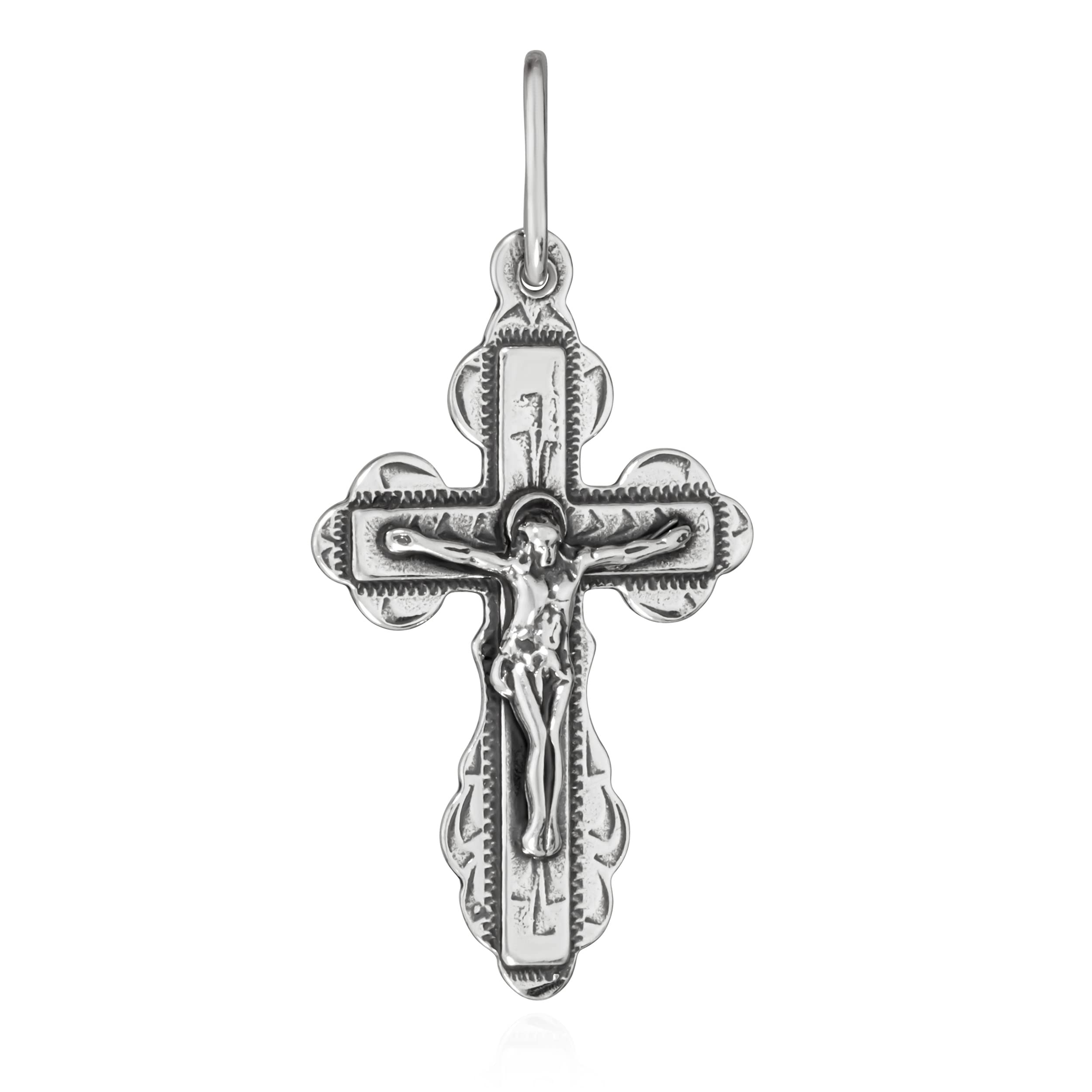 NKlaus Pendant Jesus Cross 925 Silver Orthodox Pendant Faith Symbol K85