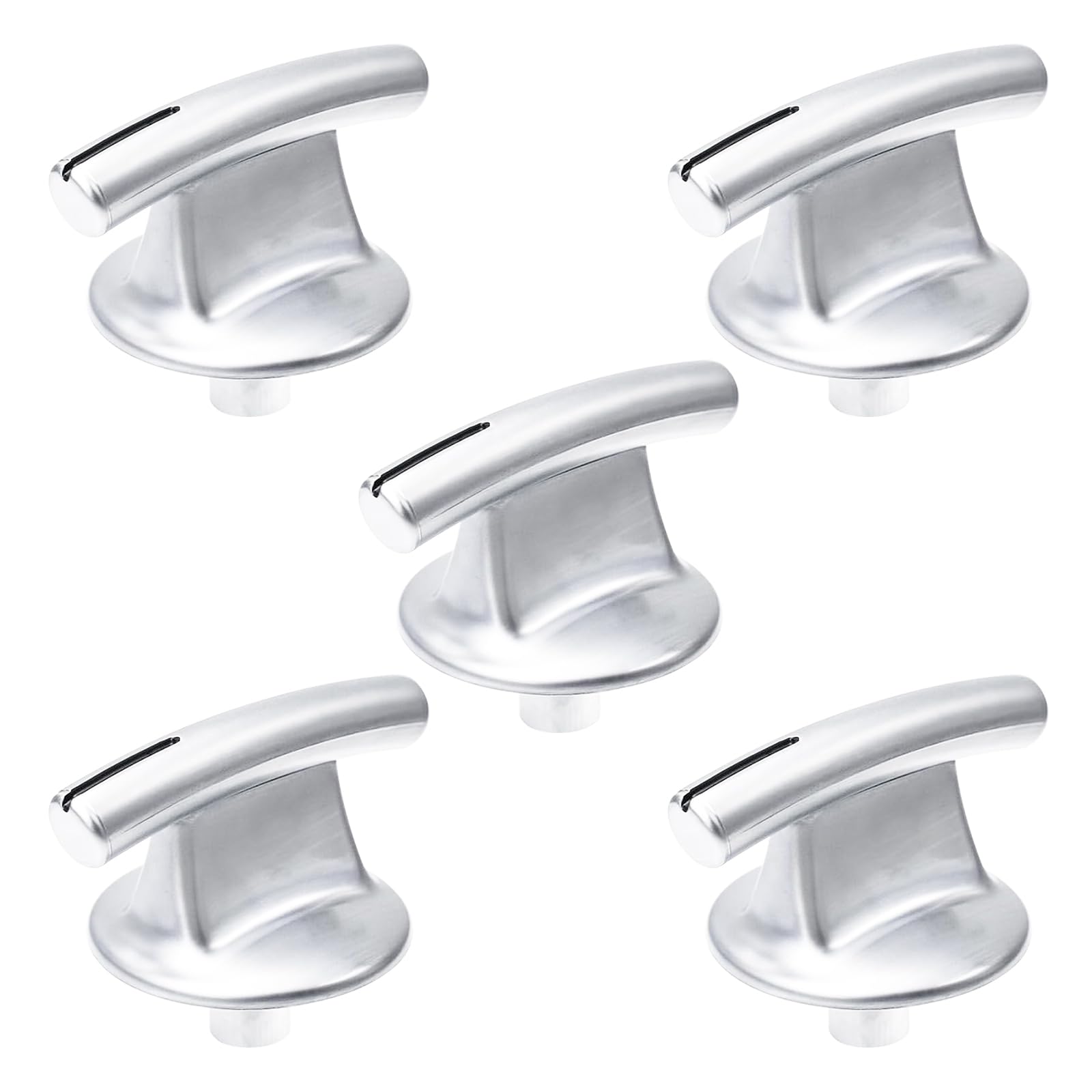 Photo 1 of 5Pcs 74007918 Cooktop Burner Control Knob Replacement Fit for KitchenAid Jenn-Air Cooktops Replaces 7737P245-60, AP5670739, AP6011516