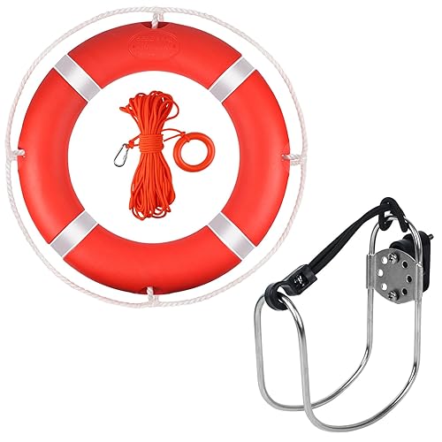 Durable Marine Safety Life Ring Buoy With Reflective Tape And Grab - View #9