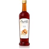 Amoretti - Caramel Gourmet Syrup 750 ml, Flavor Coffees, Teas, Cocktails, &amp; other Beverages, and Drizzle on Desserts, Gluten Free, GMO/GEO Free, Preservative Free, 94 Servings Per Bottle