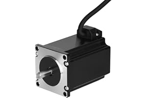 BESJMYT Nema 23 Stepper Motor for 3D Printer CNC Milling Engraving Machine 81.5MM Bipolar 2500mNm/354.03oz.in 5.0A High Torque 57 Motors 1.8 Deg 2 Phase 4 Lead Step Motor,2.25x2.25x3.21in