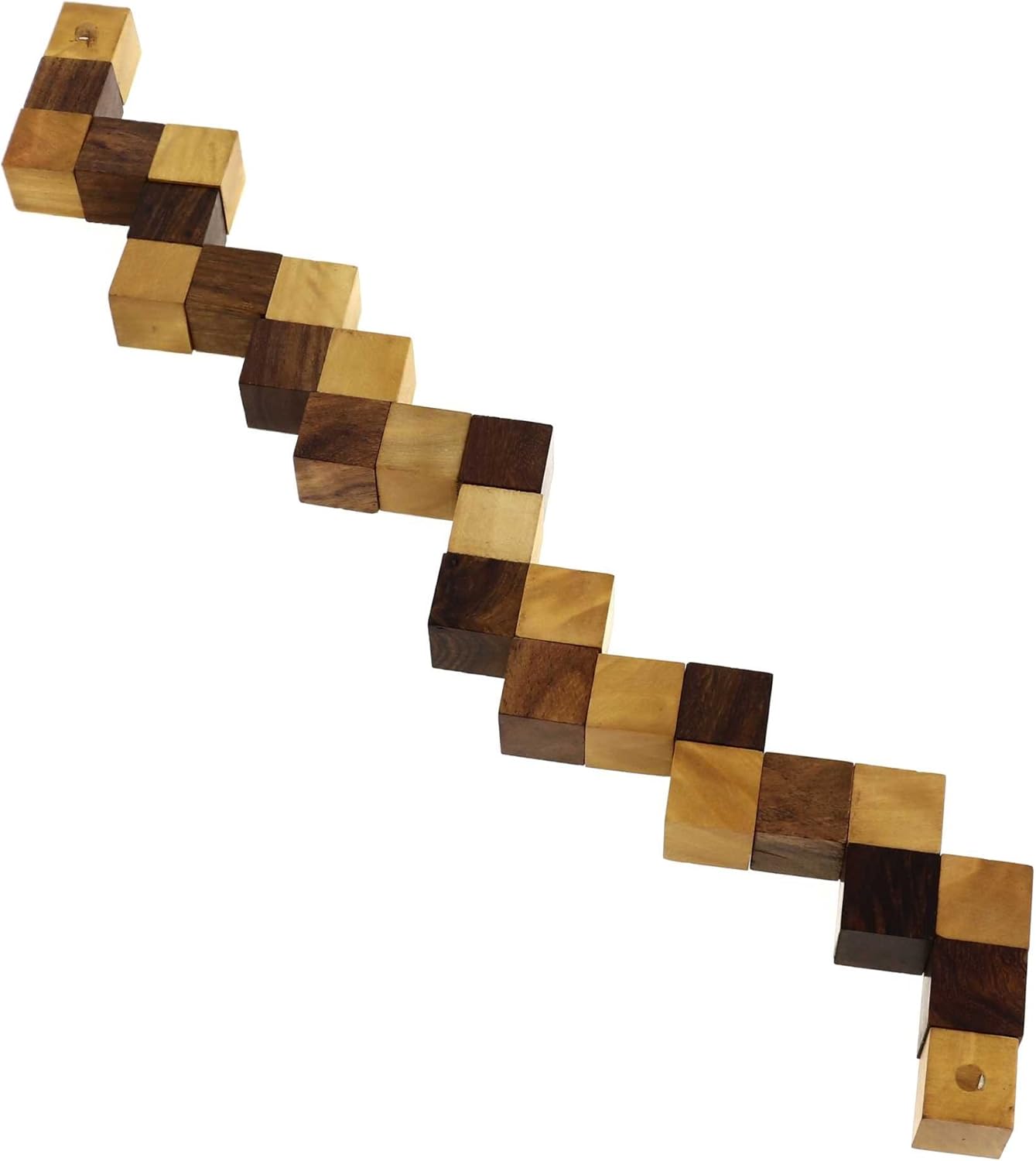 wooden snake puzzle