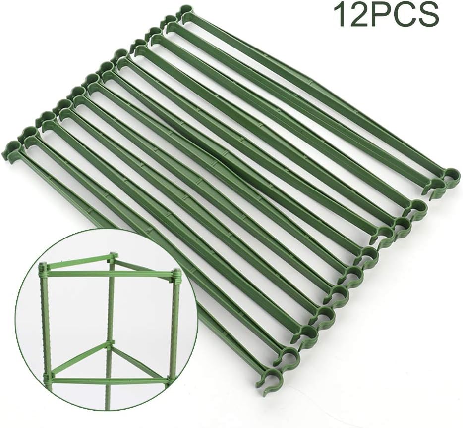 ZFRANC 12 Pcs Garden Plant Stakes Tomato Cages, Plant Support Cage Vegetable Trellis for Vertical Climbing Plants