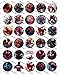 30 Precut Bottle Cap Images Spider Man Set 1