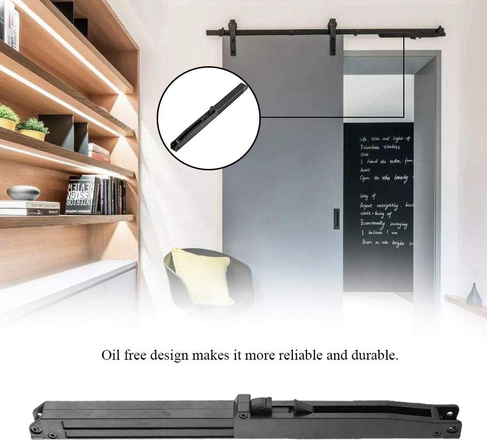 Soft Close Slides Mechanism Furniture Remission Accessory Sliding Barn Door Soft Closing Mechanism Spring Damper System with Fixing Screws - Image 5