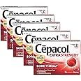 Cepacol Maximum Strength Throat Drop Lozenges, Cherry, 16 Count (Pack of 5)