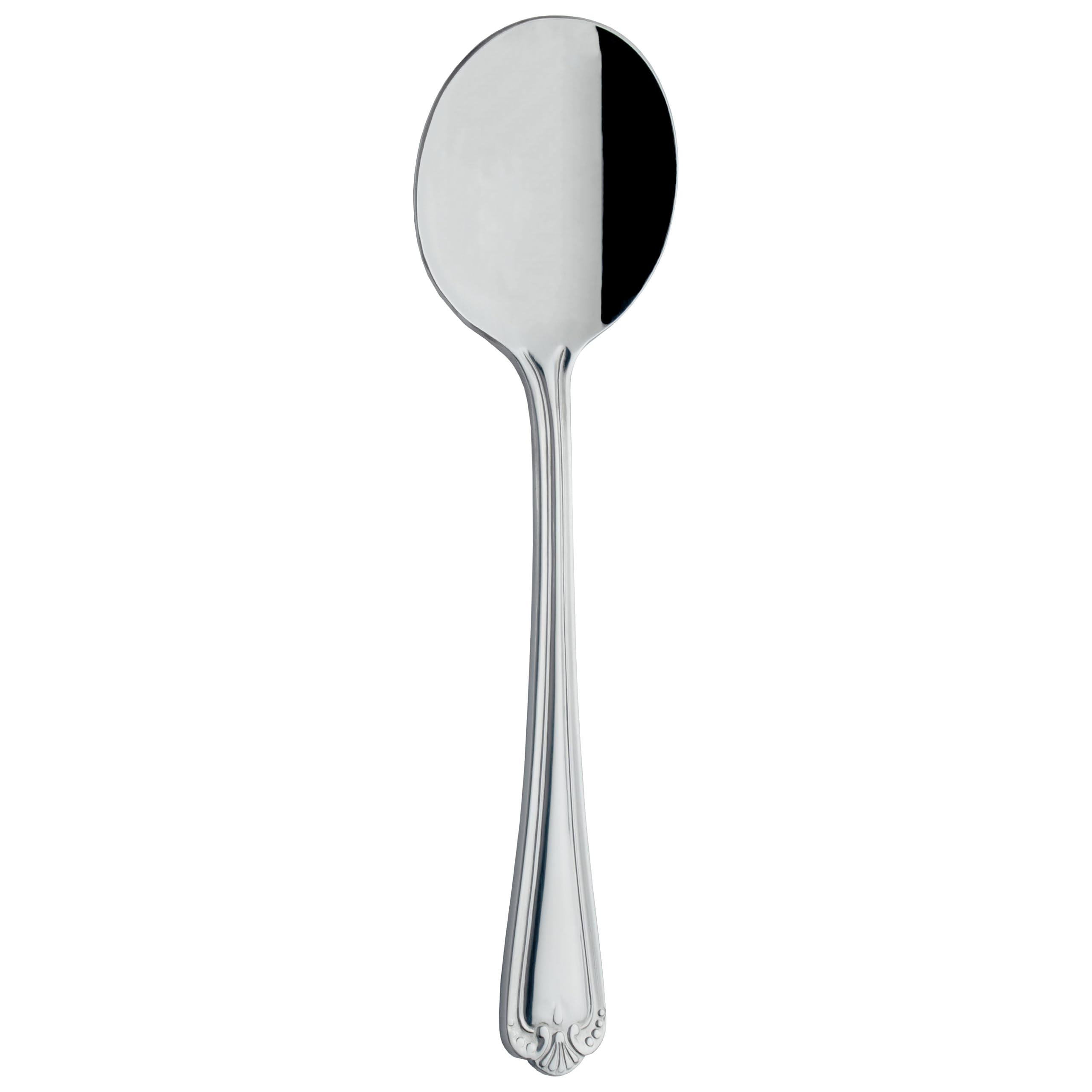 Grunwerg Jesmond Soup Spoons SUSJSR, 18/0 Stainless Steel, Set of 12