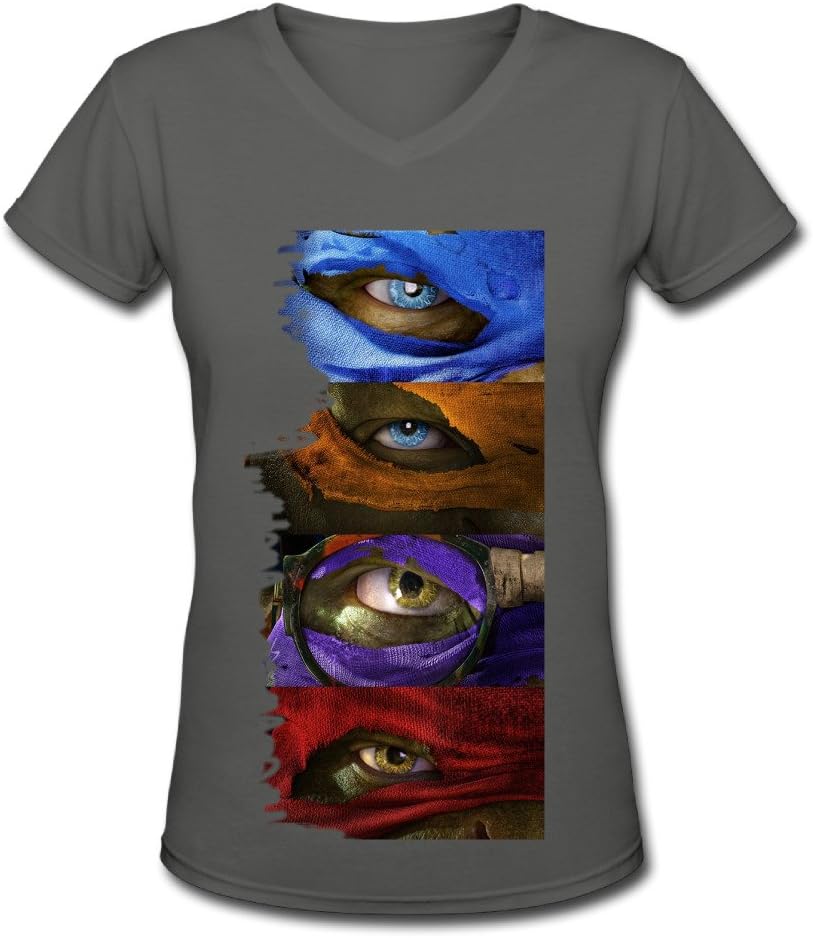 Hot Movie Teenage Mutant Ninja Turtles Out Of The Shadows V Neck T Shirt For Women