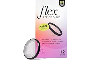 Flex Menstrual Discs | Disposable Period Discs | Tampon, Pad, and Cup Alternative | Capacity of 5 Super Tampons | Made in Can