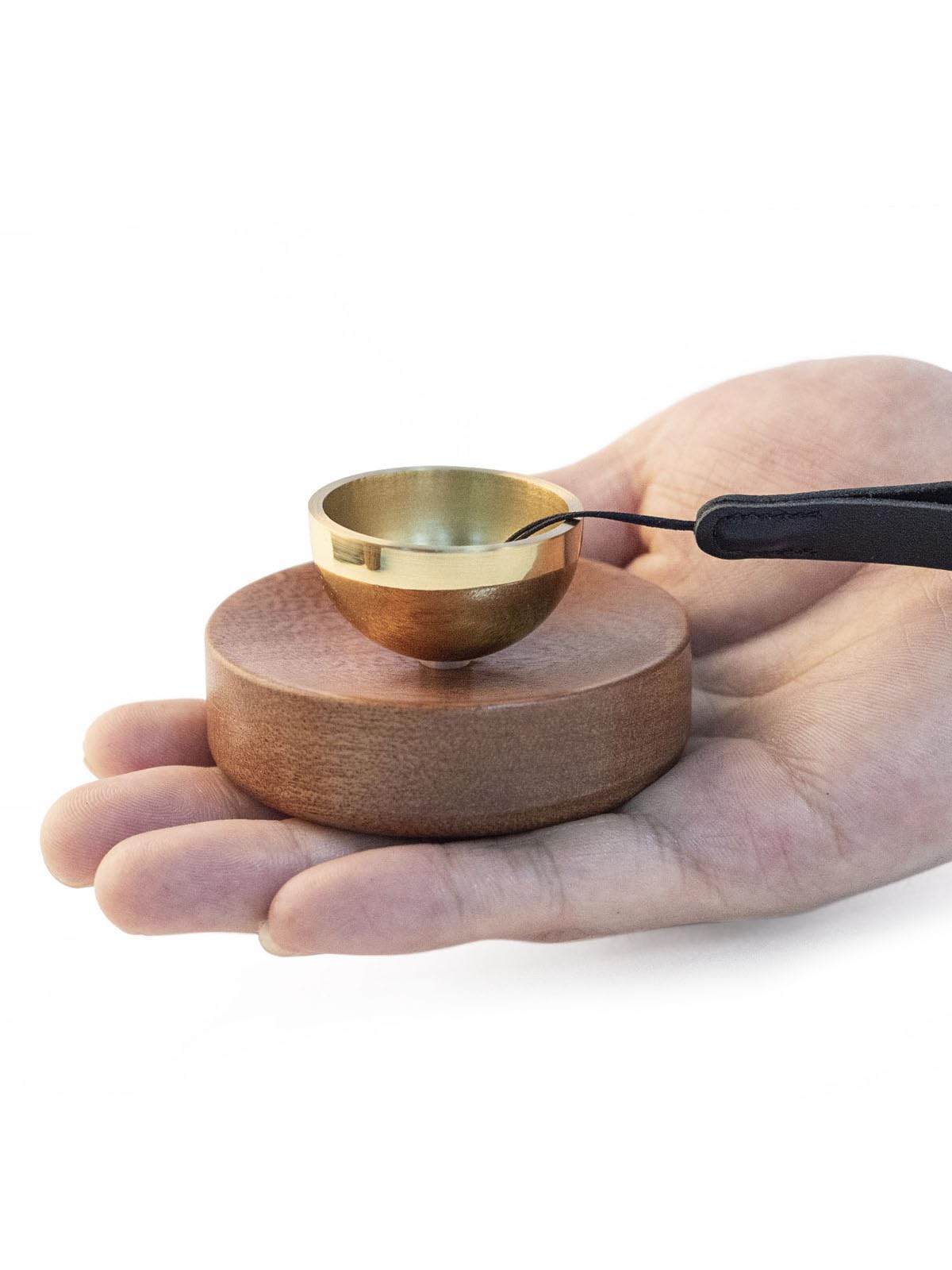 Small Singing Bowl With Heart Warming Angel Sound - Portable Super Mini Bowl for on the Go - Beautifully Crafted Whole Set Ideal as a Gift