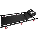 Performance Tool W85005 40 in. 6-Caster Rolling Shop Creeper | Automotive mechanics creeper with adjustable headrest. Heavy duty steel frame. Padded deck. 350 Lb capacity