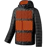 DEOLAX Heated Jacket with Battery Pack Included（Hidden Control） Waterproof Lightweight Heated Jackets for Men and Women