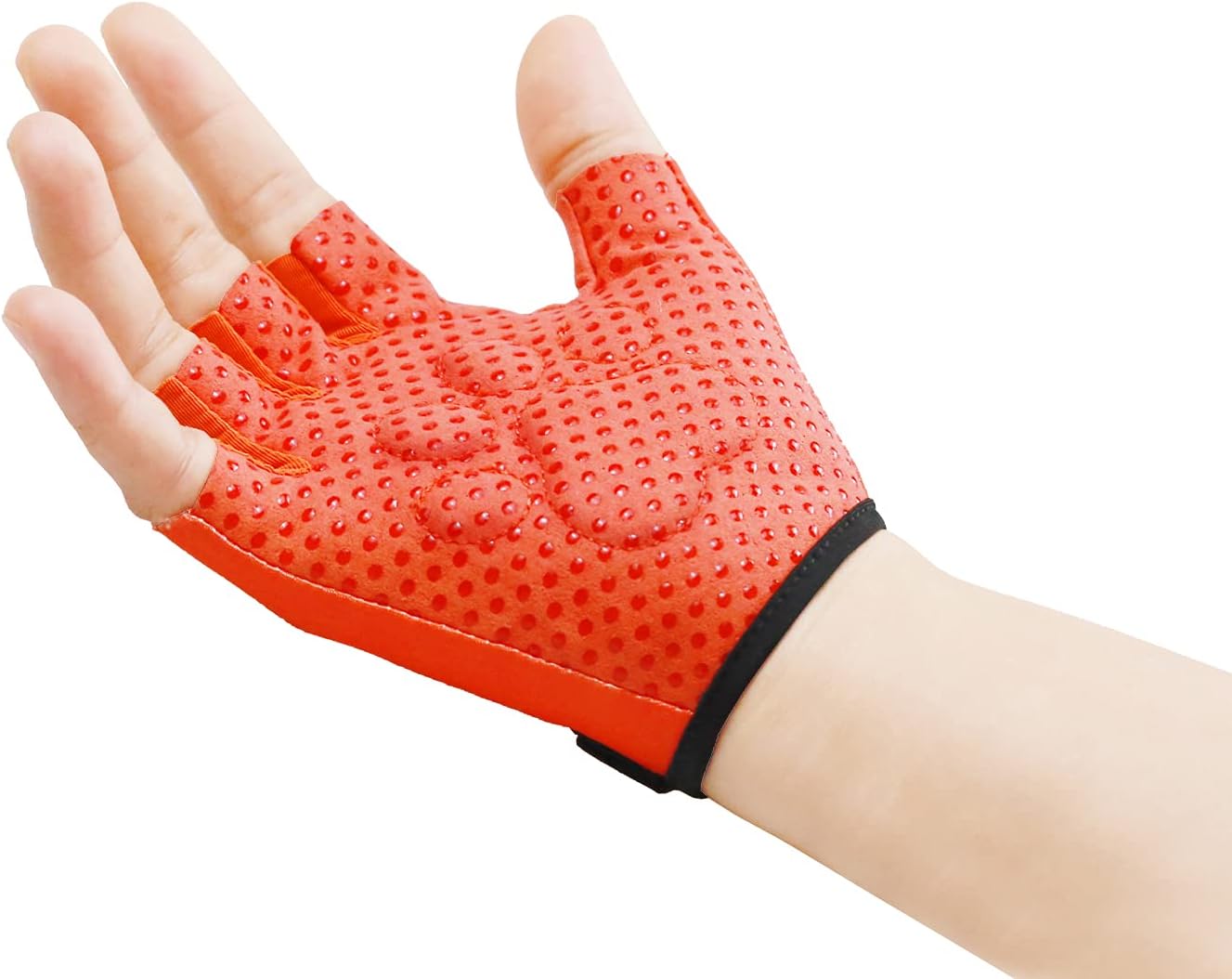 Kids Bike Gloves, Padded Grip Palm Fingerless Gloves for 2-10 Years Boys and Girls Cycling Balance and Pedal Bicycles Scooter Skateboard Outdoor Recreation: Sports & Outdoors